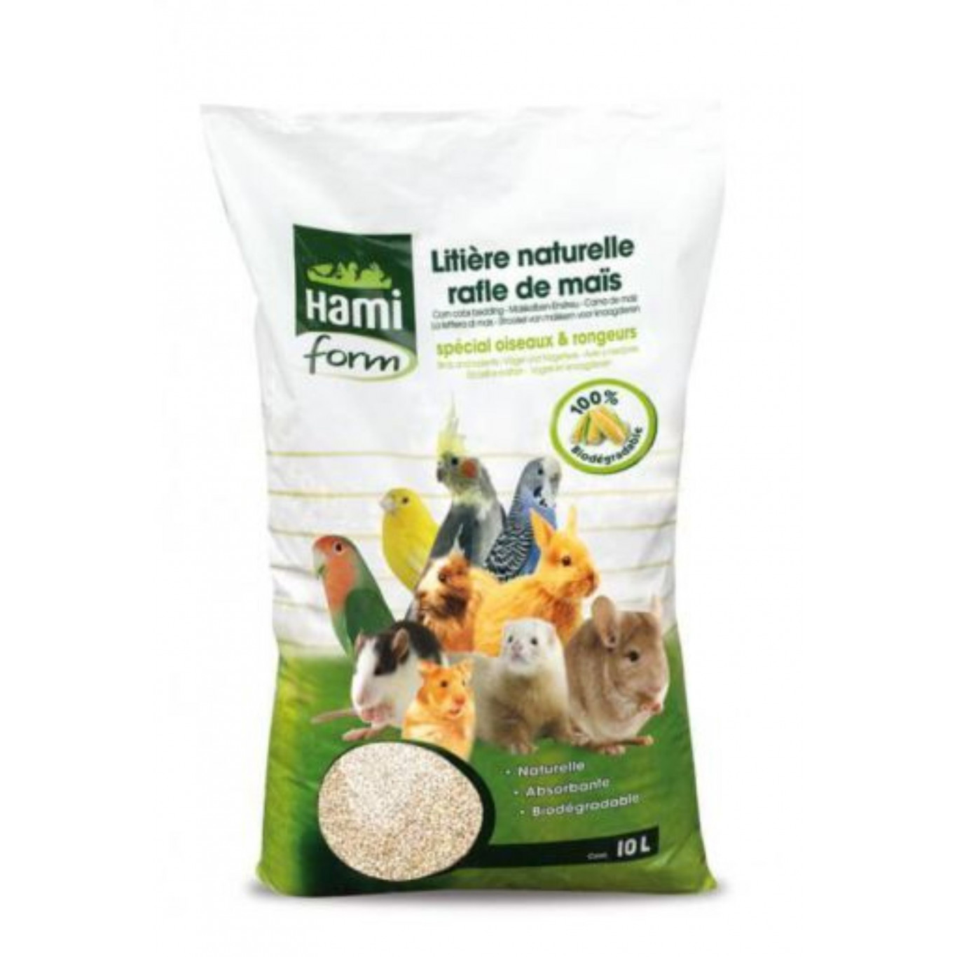 Litière en rafle maïs