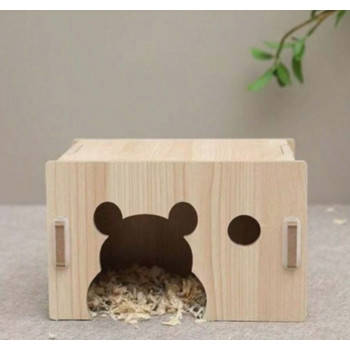 Maison en bois pour hamster