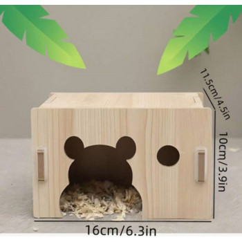 Maison en bois pour hamster