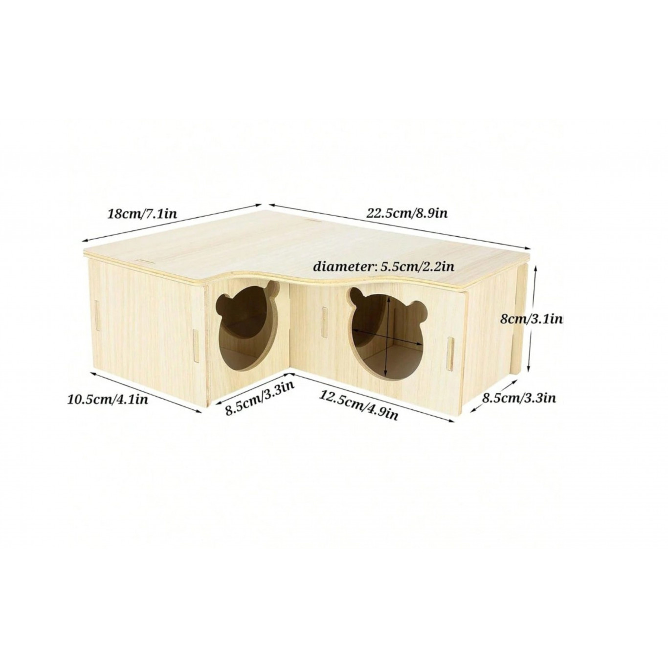 Maison-labyrinthe à plusieurs entrées pour hamster