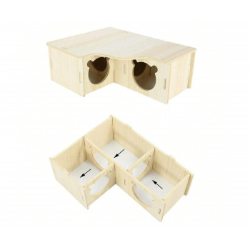 Maison-labyrinthe à plusieurs entrées pour hamster