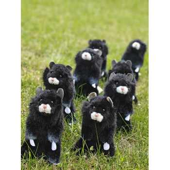 Peluche hamster d'Europe noir