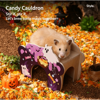 Cachette thème Halloween pour hamster