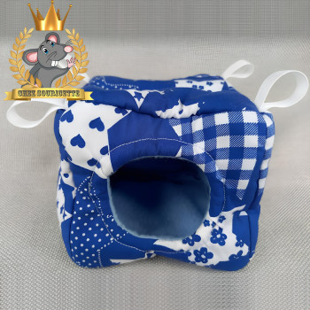 Couchage “ cube ” motif bleu