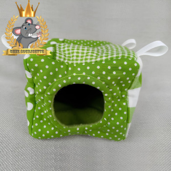 Couchage “ cube ” motif vert